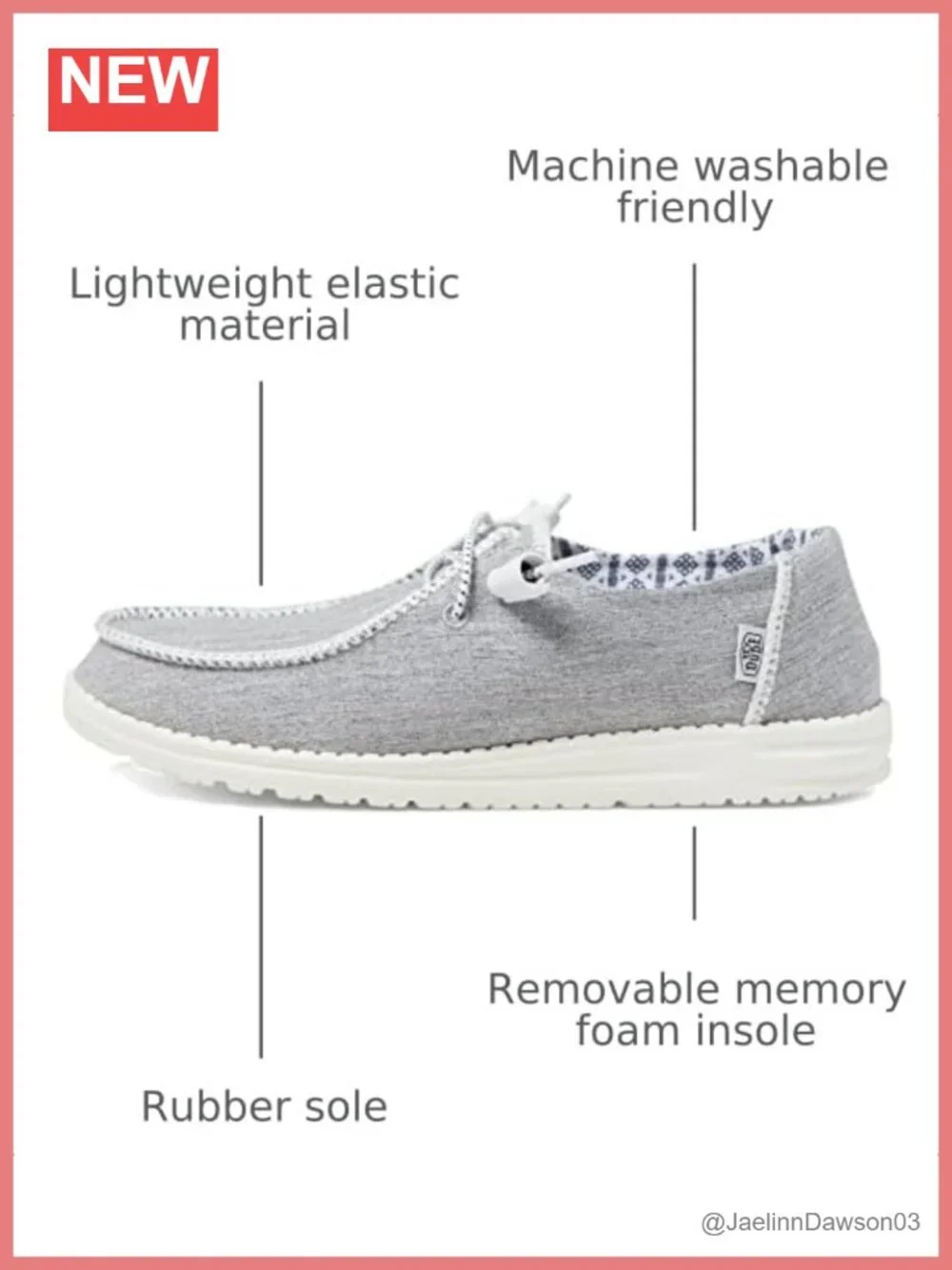 Women's Wendy Boho Stitch Slip-On Shoes, Memory Foam, Lightweight